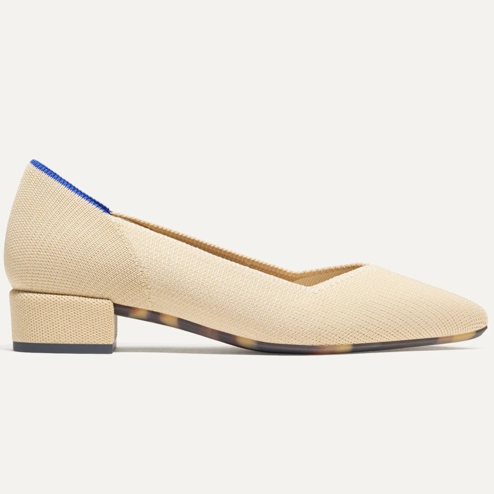 Rothy’s The High Point Sandstone Knit Pointed Toe Flats Women’s Size 10.5 - Picture 4 of 9
